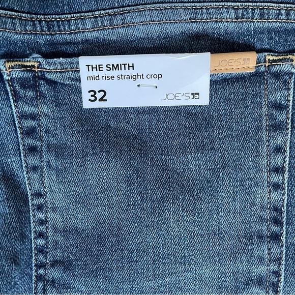 Joe’s Blue Skyler Jeans The Smith Mid Rise Cropped Distressed Jeans NWT Size 32 - Picture 10 of 12